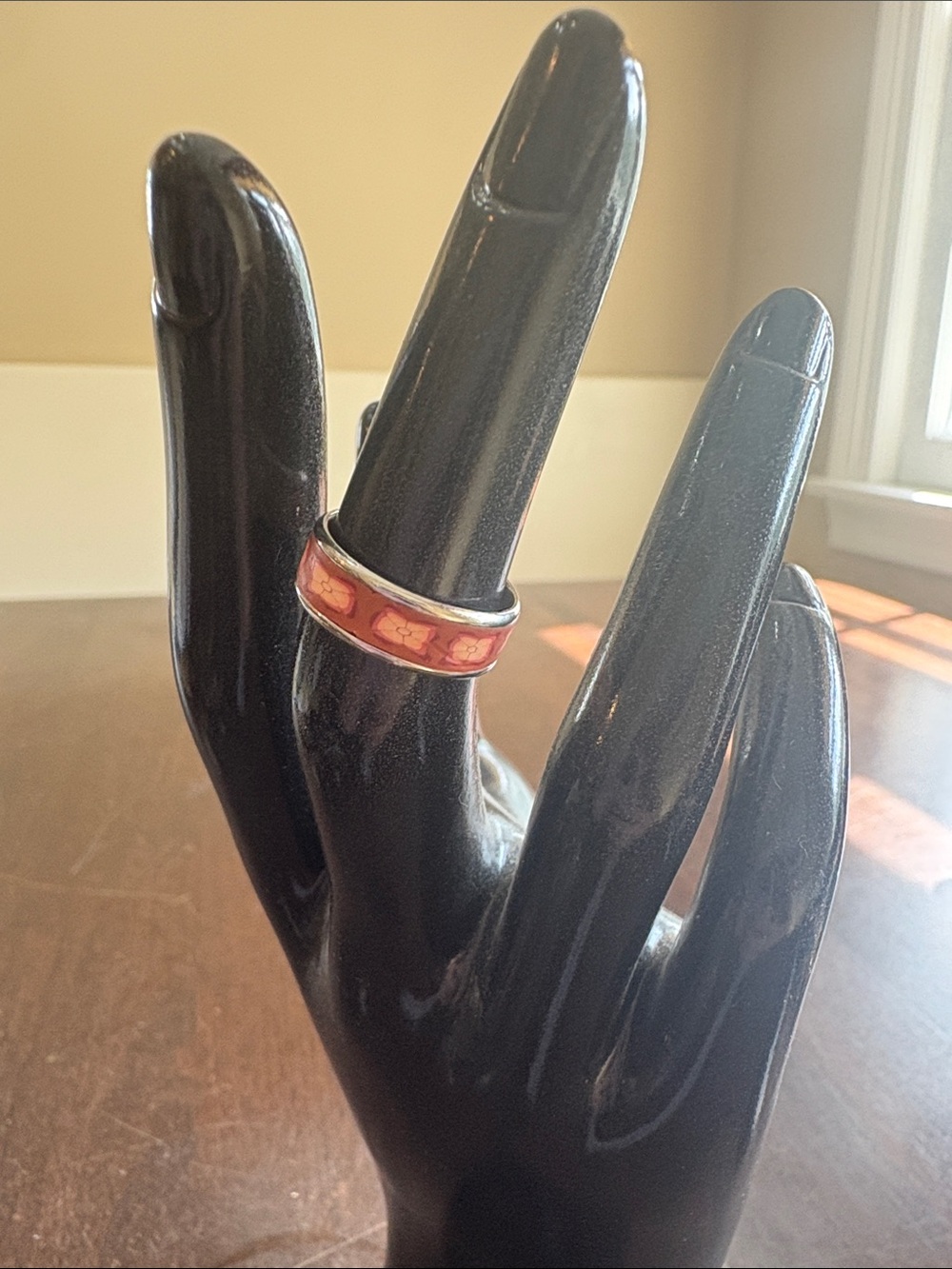 Rust Enamel Band Ring